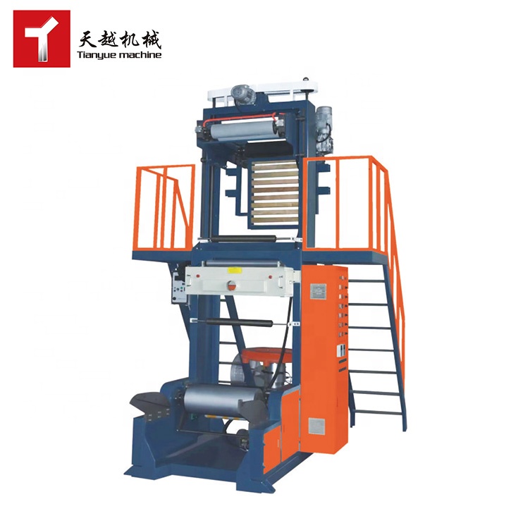 TIANYUE 1000 mm Aba 3layers Stretch Hood Pvc Shrink Sj pp Hdpe Ldpe Abc Mini 35 45 mm Aba 3 Layer Plastic Film Blowing Machine