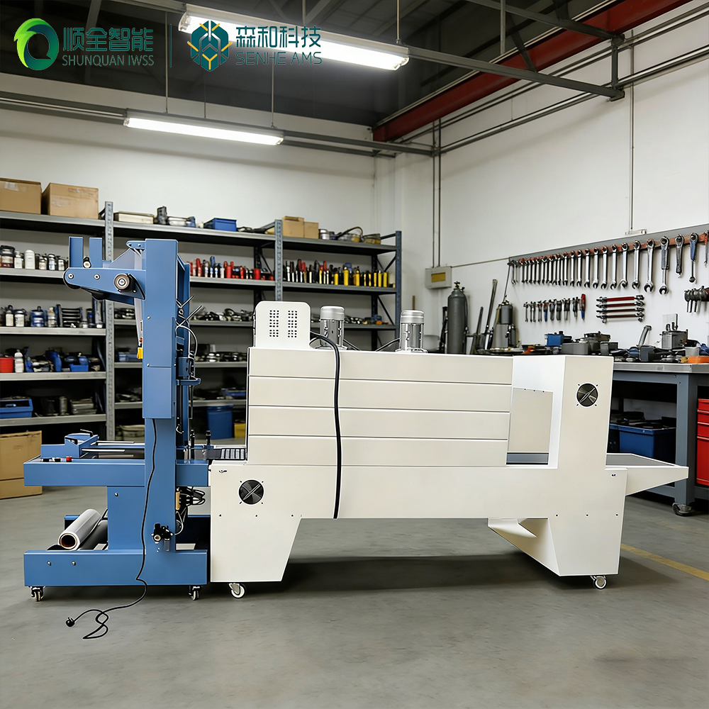 Semi Automatic Shrink Wrap and Sealing Machine for Bottle Water Mineral With PE Film Heat Sleeve for Food Beverage Glass