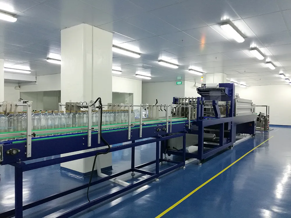 Automatic Bottled Water Juice Food PE Film Heat Tunnel Shrink Wrap Packing Machine