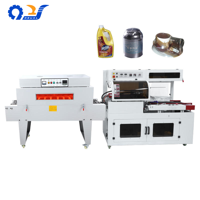 FL-750 + 7530 Commercial L Bar Sealer Side Sealing Heat Tunnel Shrink Wrapping Machine for Plastic Film Sealing Cutting