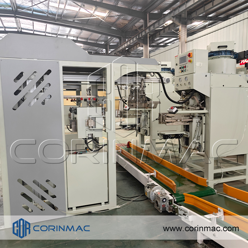 Automatic High-Accuracy Cement Bag Packing Machine Stretch Hood Pallet Wrapping Powder Filling for Chemical Machinery
