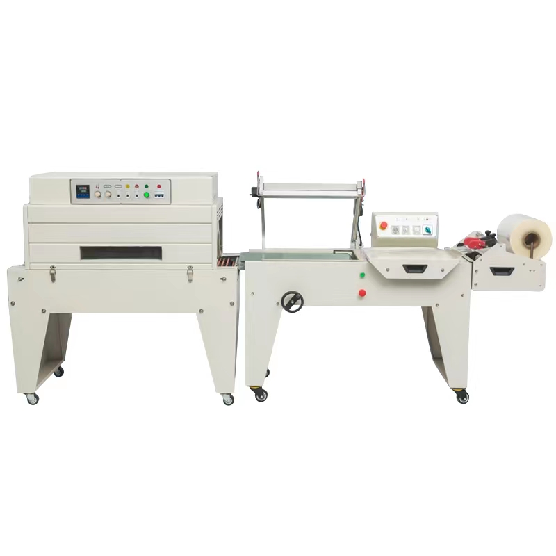 Mini Semi Automatic L Type Bottle Lettuce Sealing Machine Heat Tunnel Shrink Wrapping Machine