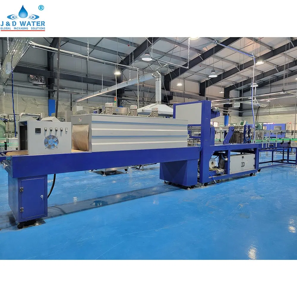 Automatic L Bottled Water Juice Food Plastic PE Film Heat Tunnel Shrink Wrap Package Machine Sleeve Wrapping Packing Carton Case Box Cardboard Wrapper