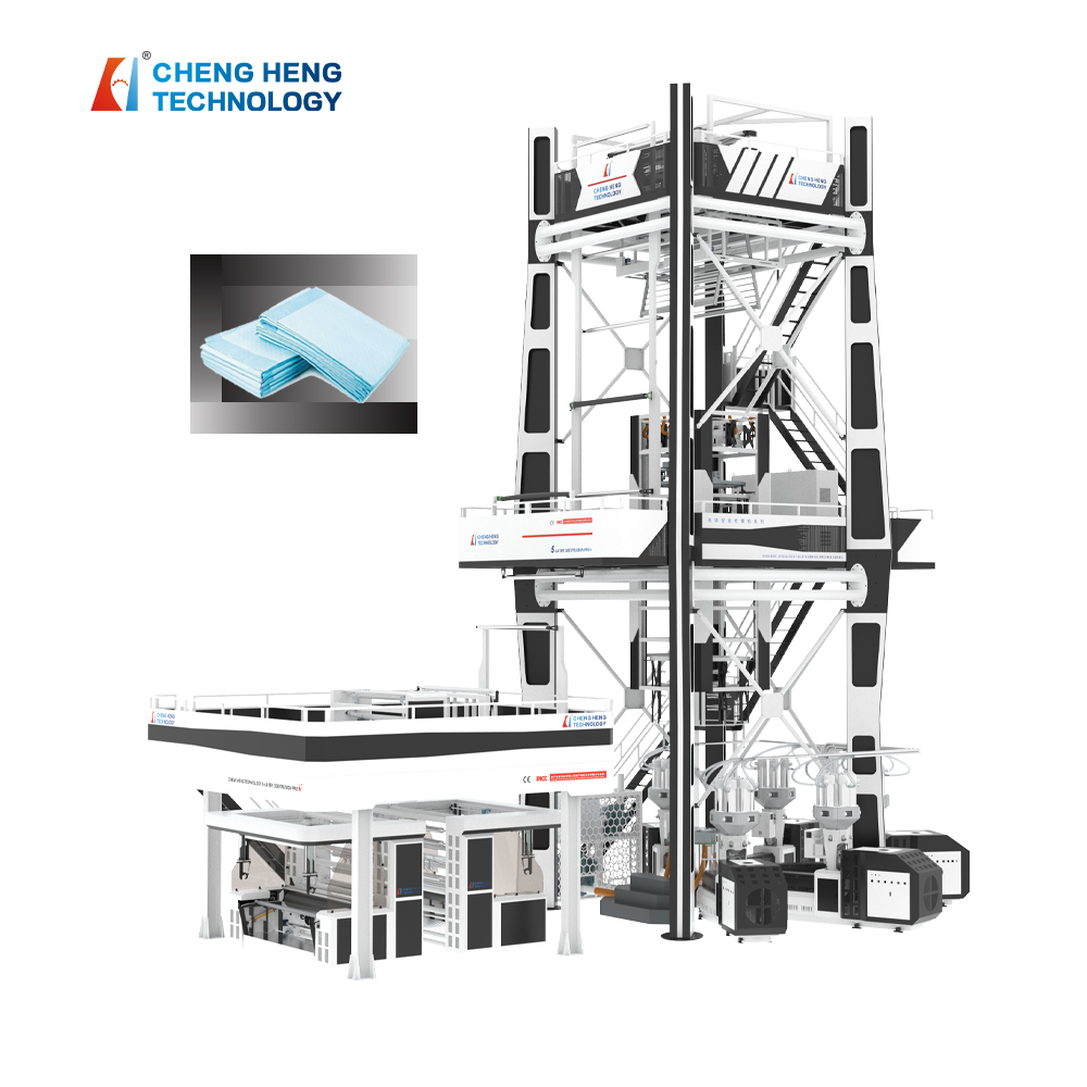 5 Layers Co-Extrusion Blown Stretch-hood Film Production Line Multi Layers Plastic Film Blowing Machine