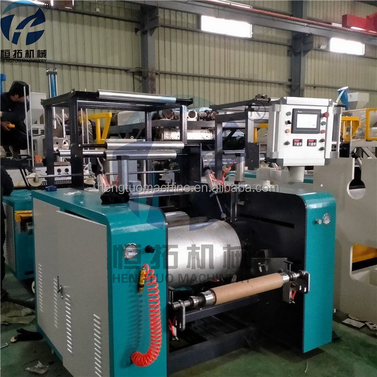 HT-500 Single Extruder Hydraulic Screen Net Changer Overhand Film Treatment PE Stretch Film Making Machine