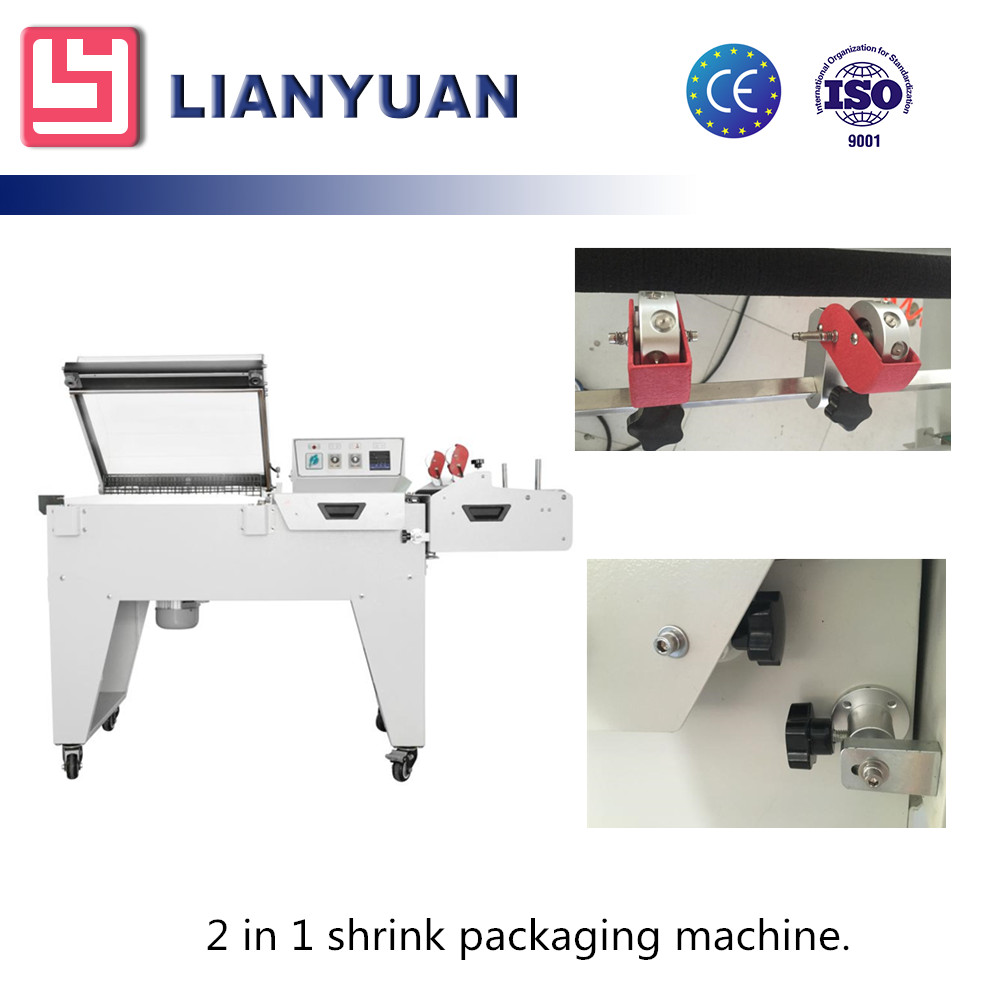 DFM 5540 Semi-automatic Plastic Film Heat Notebook Shrinking Tunnel Wrapping Packing Machine Factory Price