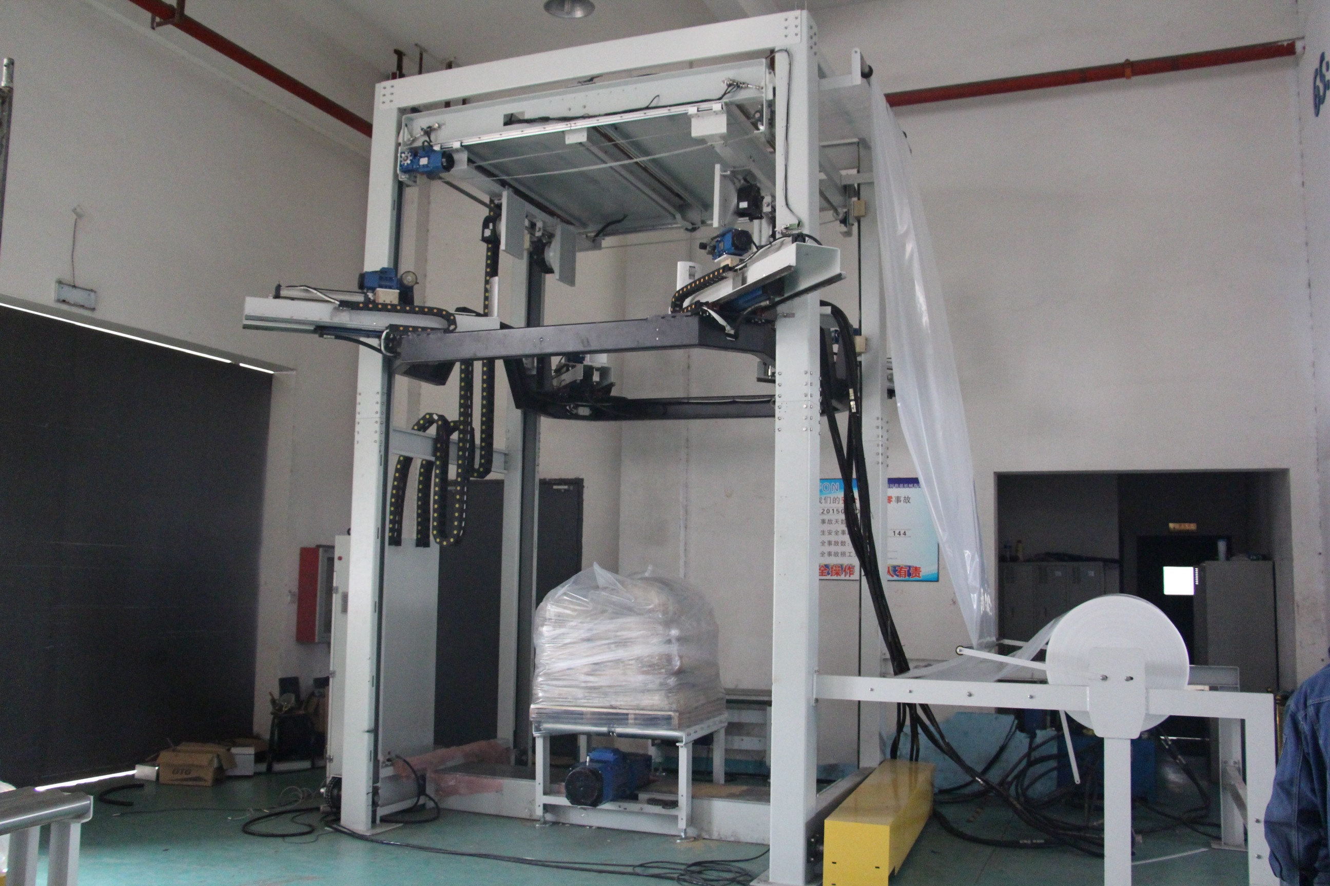 Pallet Stretch Hood Wrapper Machine,Pallet Hood Film Stretch machine,Automatic Cold Stretch Hood Wrap Machine