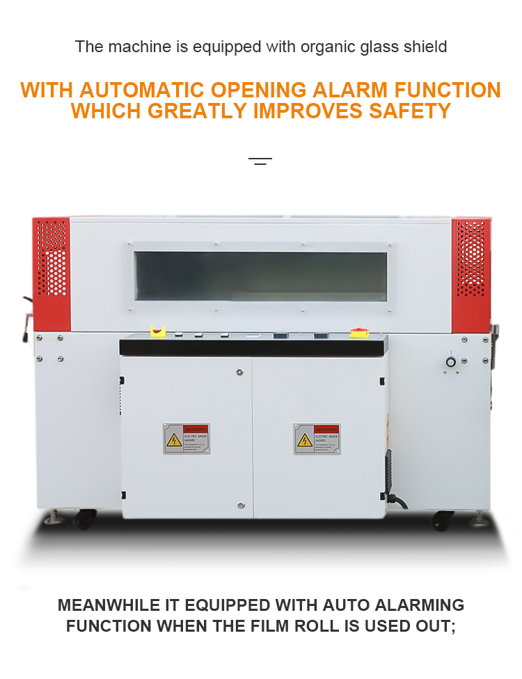 Automatic Vertical L bar Sealer and Shrink Wrapping Machine
