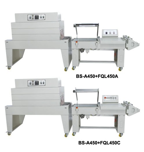 DFQA-450 Semi-auto L-type Sealer with BS-A450 Shrink Machine Toys Packaging Box Sealing and Cutting Machine Heat Shrink Machine