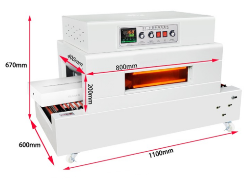 Automatic Battery Pack Continuous Shrink Packaging Machine PVC PP Film Heat Tunnel Wrapping Device