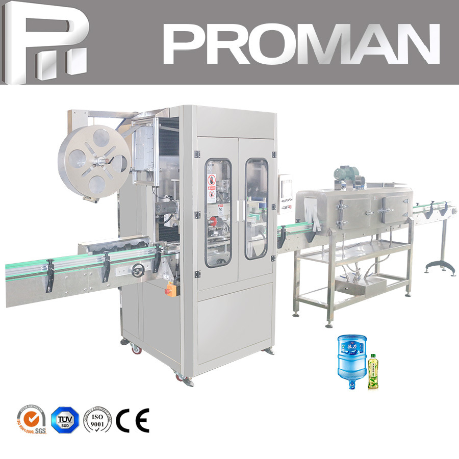 Automatic 3L 5L 10L 19L 20L 500ml 5 Gallon Water Beverage Juice Bottle Sticker PVC Label Sleeve Heat Shrink Wrap Labelling Machine for Bottle Body Cap