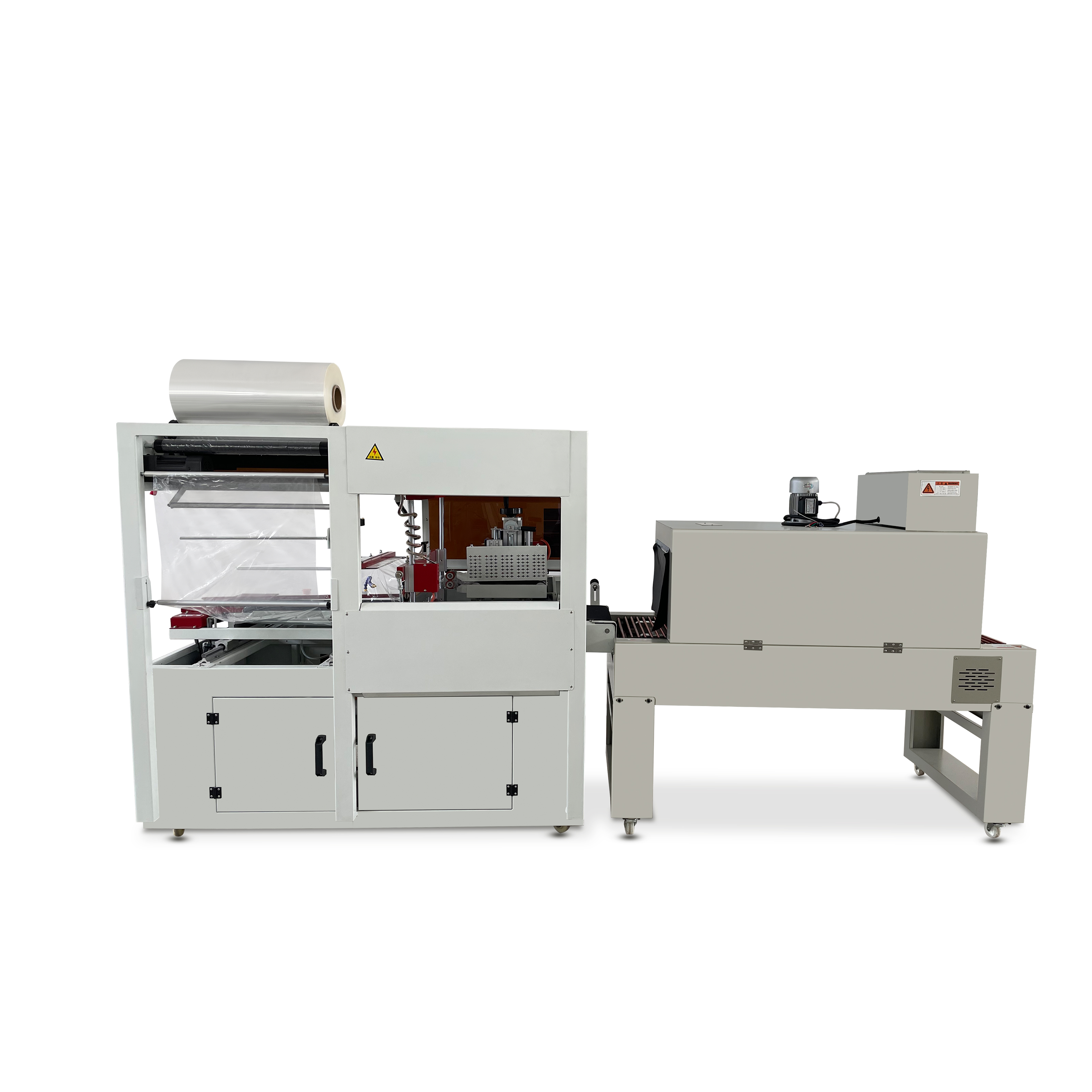 Automatic Side Sealer Heat Film Shrink Tunnel Wrapper DVD Book Bottle Heat Shrink Wrapping Machine