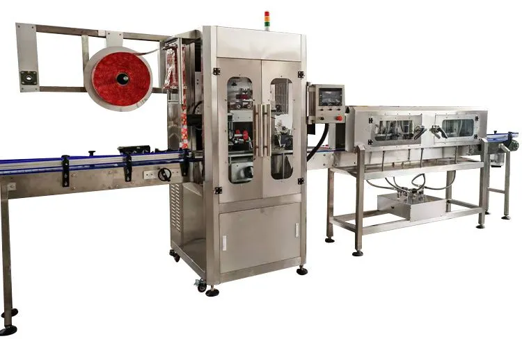 Horizontal Coconut Heat Shrink Wrap Machine Shrink Sleeve Label Applicator Machine for Pet Bottels