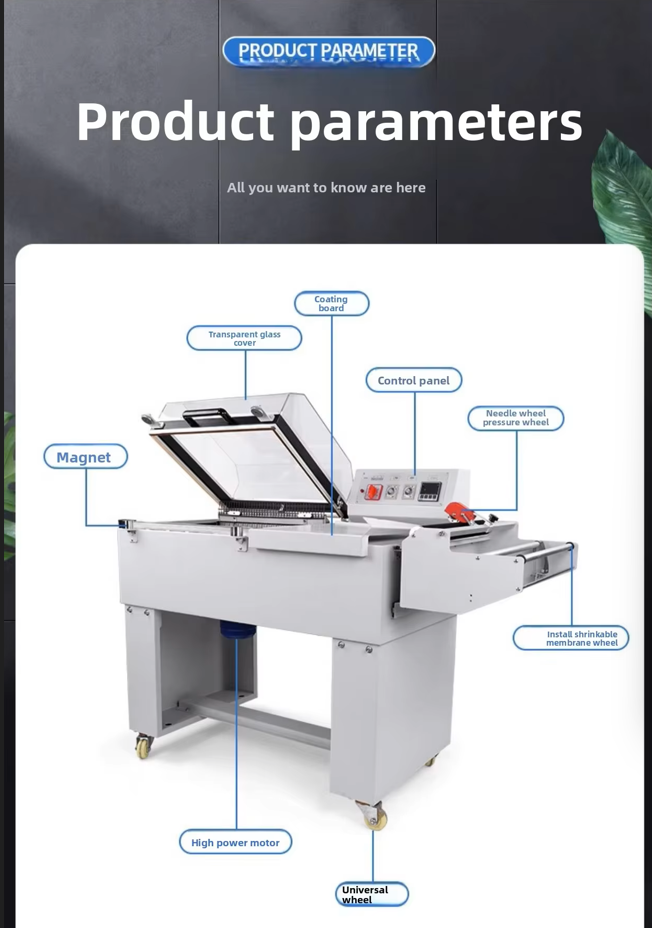 Top Sale FM-5540 Semi Automatic Handle Sealing Cutting Film Shrink Wrapping Machine Heat Shrink Packaging Machine