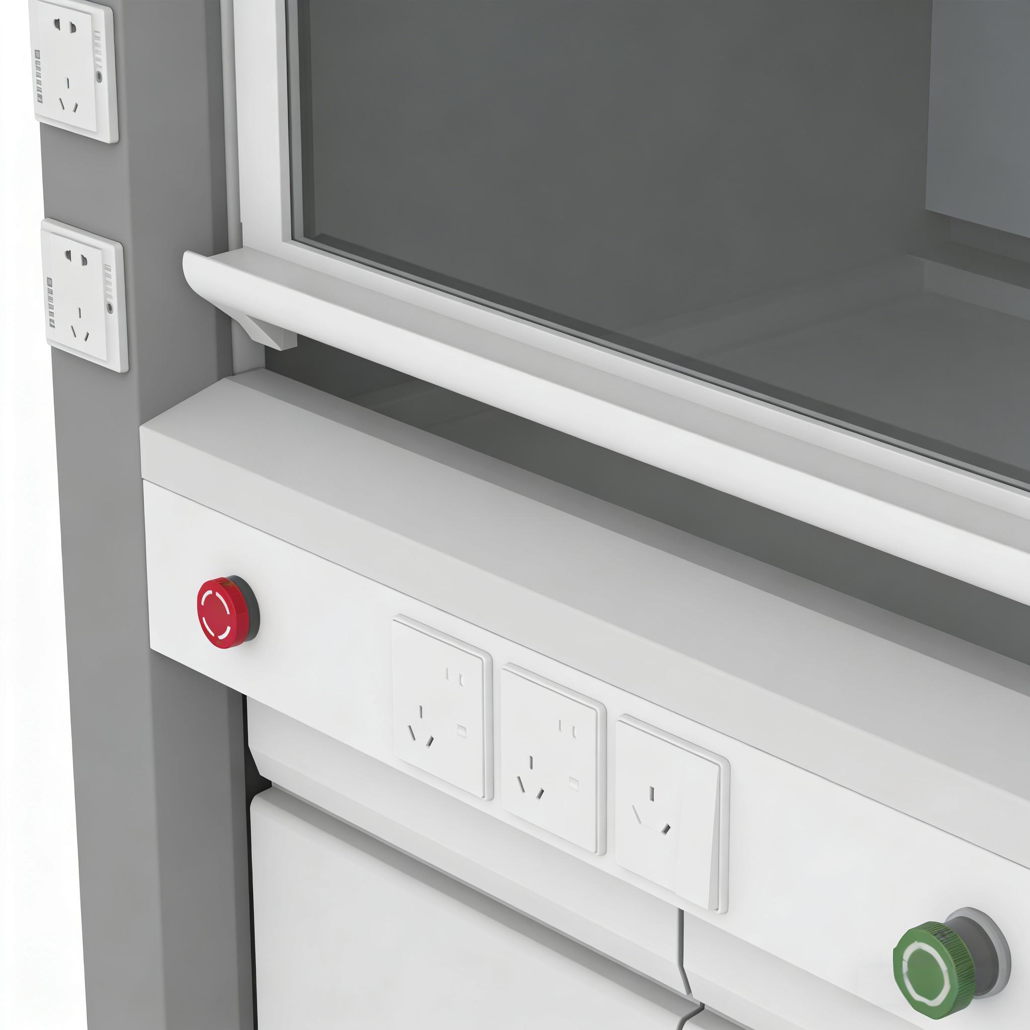 Laboratory Fume Hood Steel Full Ventilation Cabinet Chemical Safety Exhaust Equipment School University Bench Type