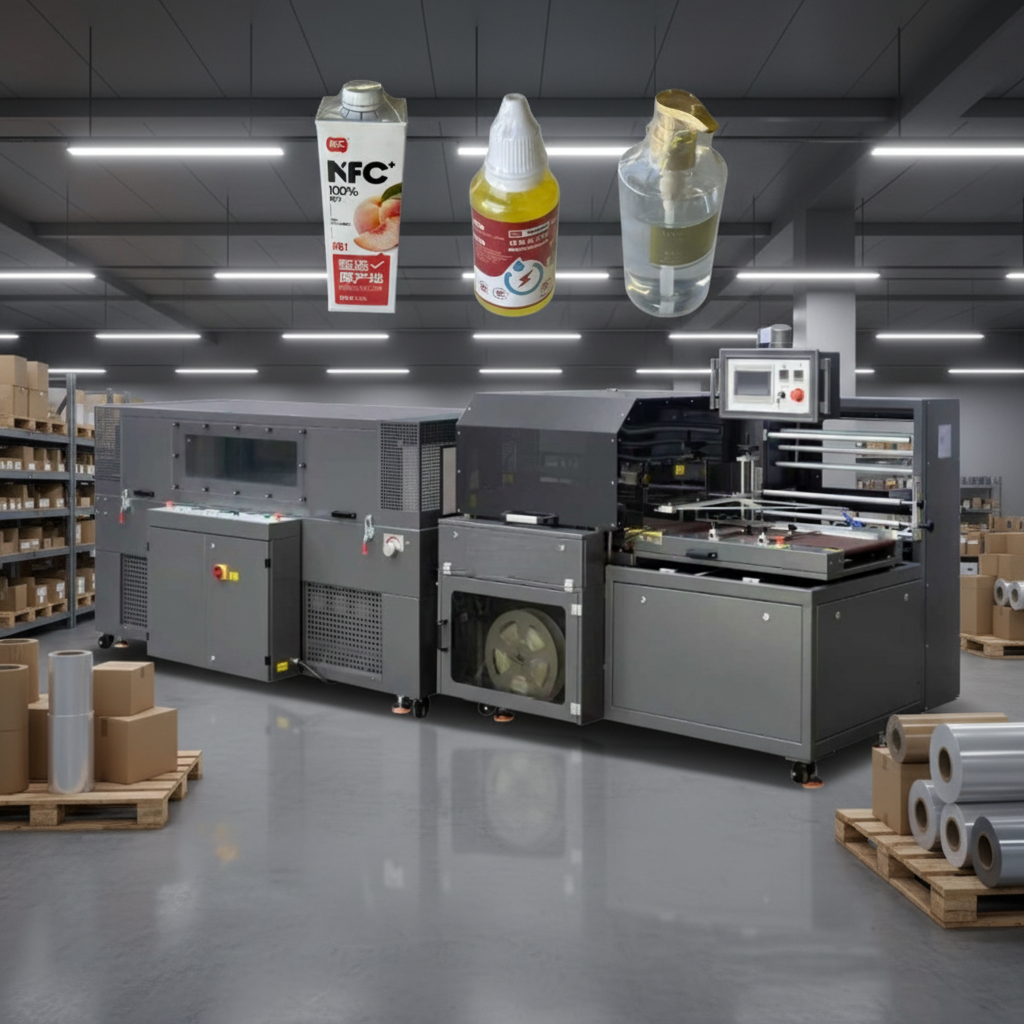 Servo-driven Vertical Fully Automatic Sealing Heat Shrink Packaging Machine