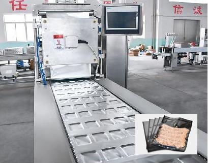 Automatic Stretch Hood Film Vacuum Sealer Machine with Filling Function for Food Packaging Multifunctional Energy Saving