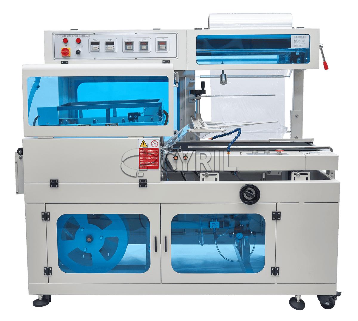Automatic Electric Plastic Continuous Shrink Wrapping Sealing Cutting Machine for Stationery Hardware Food Beverage Art Supplies