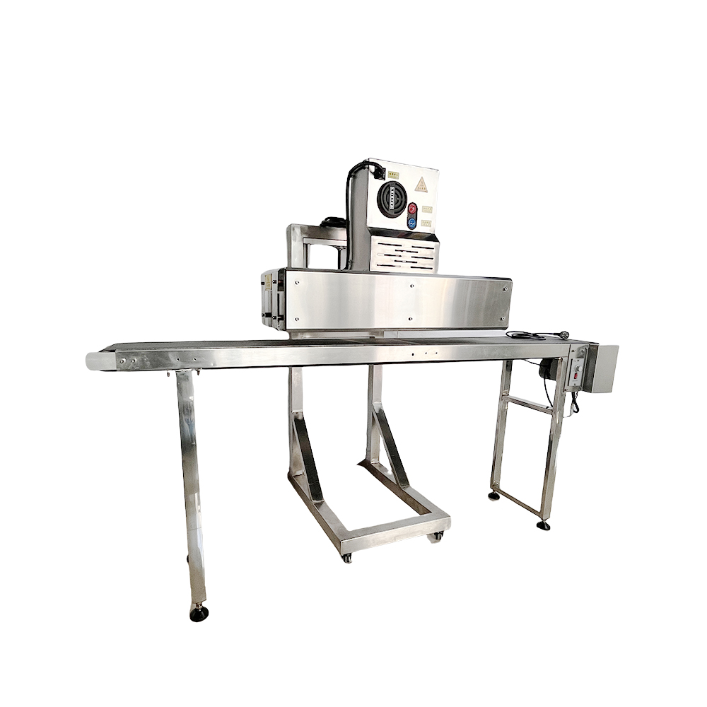 Electric Moving Heat Shrink Wrapping Machine For Beverage Cans Film For Glass Chemical Commodity Packaging Gear Core Components