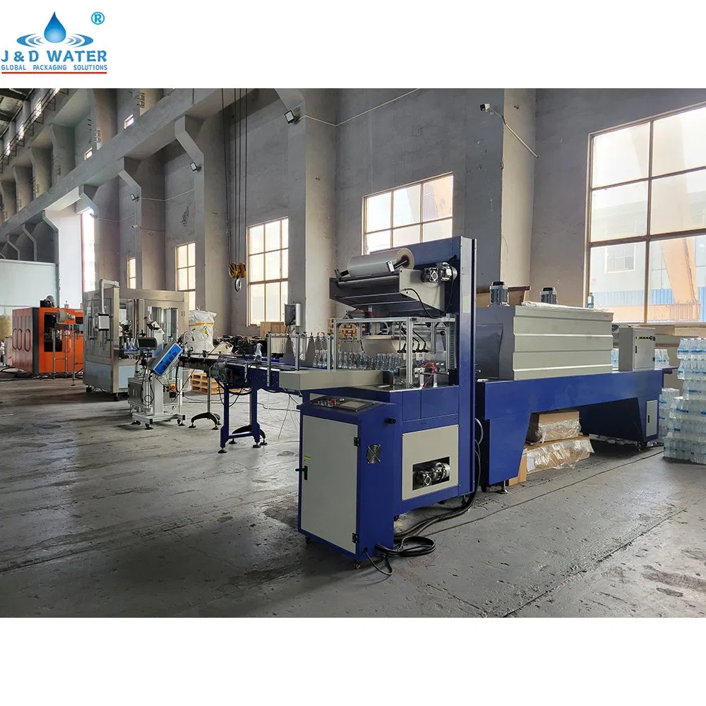 Automatic L Bottled Water Juice Food Plastic PE Film Heat Tunnel Shrink Wrap Package Machine Sleeve Wrapping Packing Carton Case Box Cardboard Wrapper