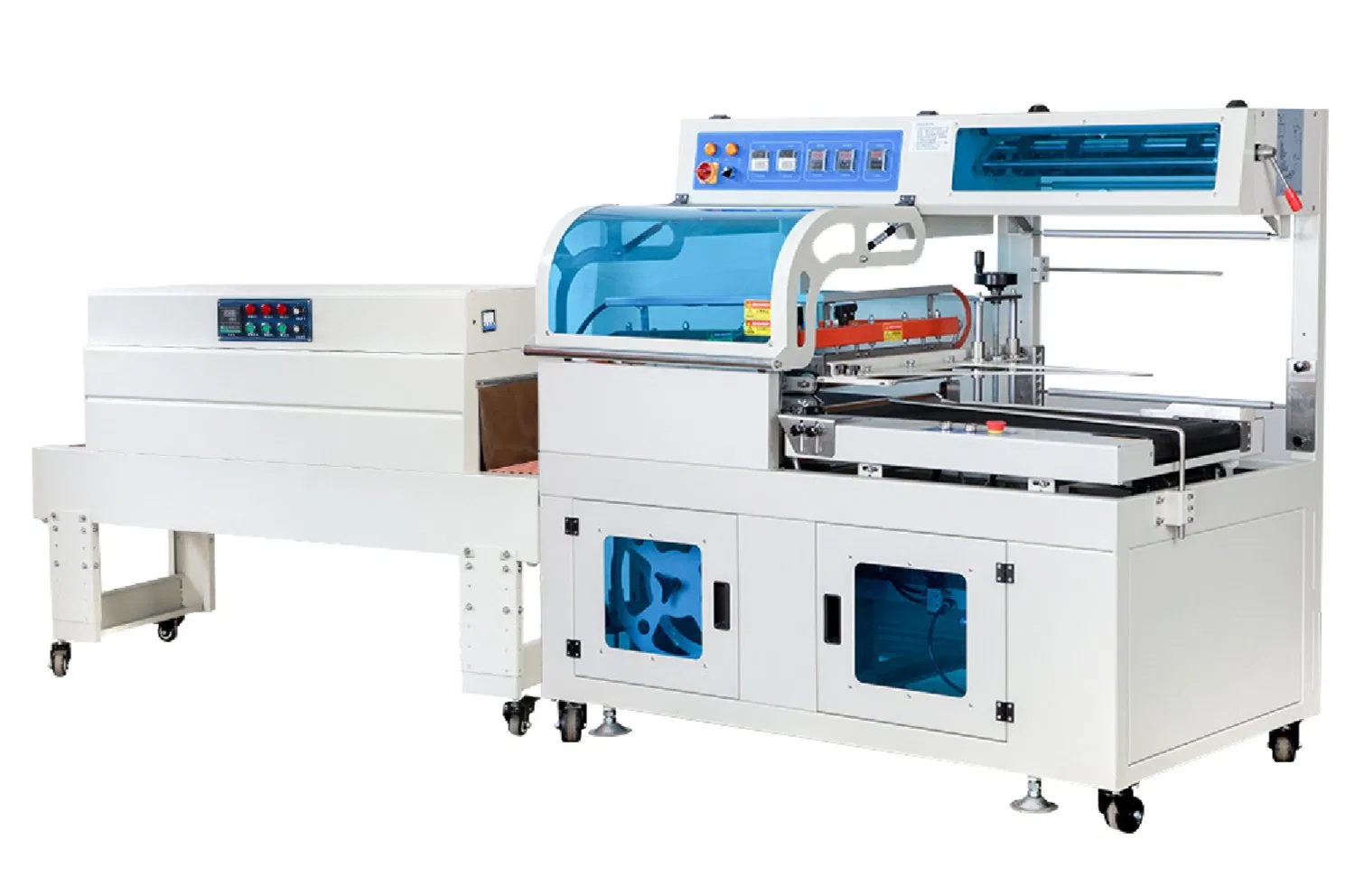 Auto PE Film Heat Oven Tunnel Water Bottles Cans Shrink Wrapping Sleeve Packaging Machine