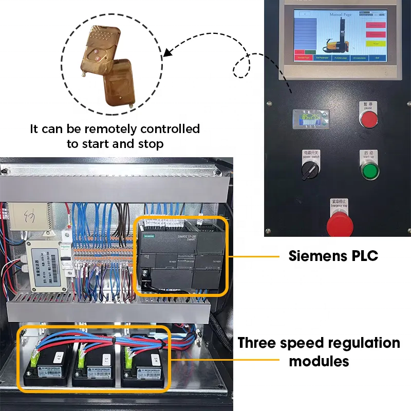 Automated Stretch Film Robotic Pallet Wrapper Packing Wrapping Machine with Remote Controller