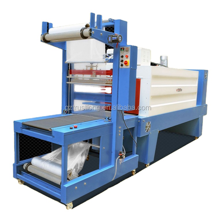Fully Automatic Big Small Carton case Large Bottle Box Shrink Wrapping Machine for
