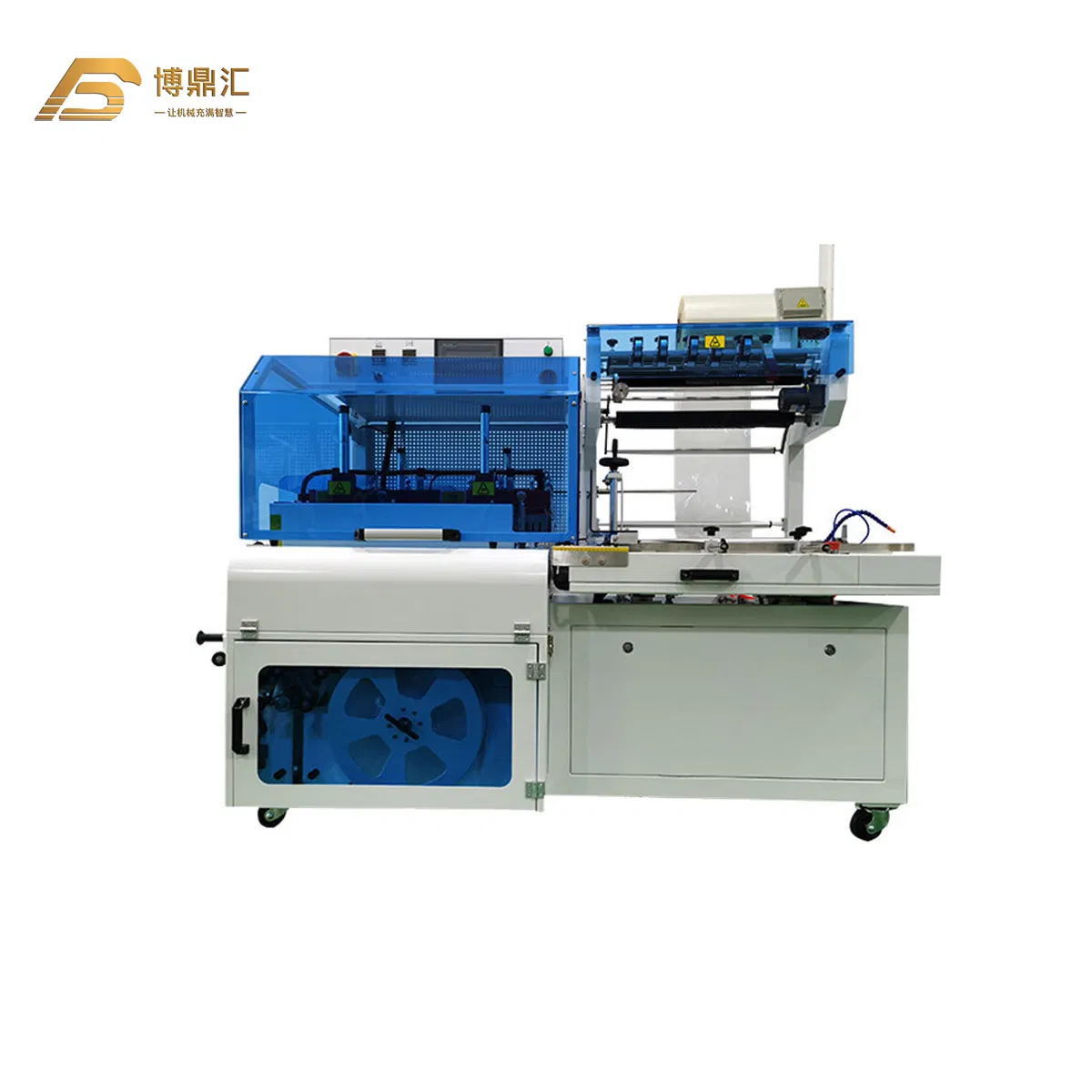Auto PE Film Heat Oven Tunnel Water Bottles Cans Shrink Wrapping Sleeve Packaging Machine