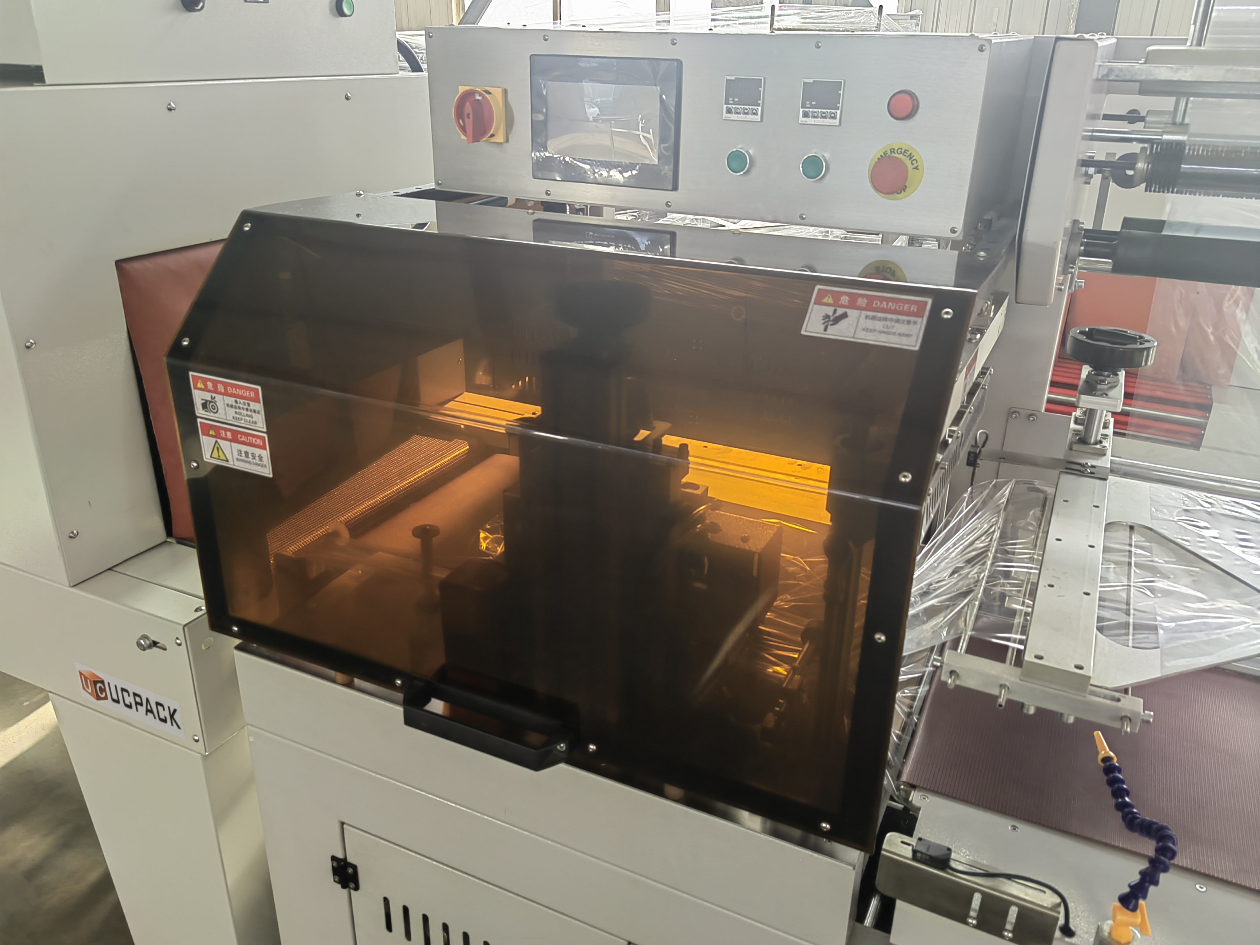 Automatic Carton Box Side Sealer Wrapper Shrink Wrapping Packaging Machine with Heat Tunnel
