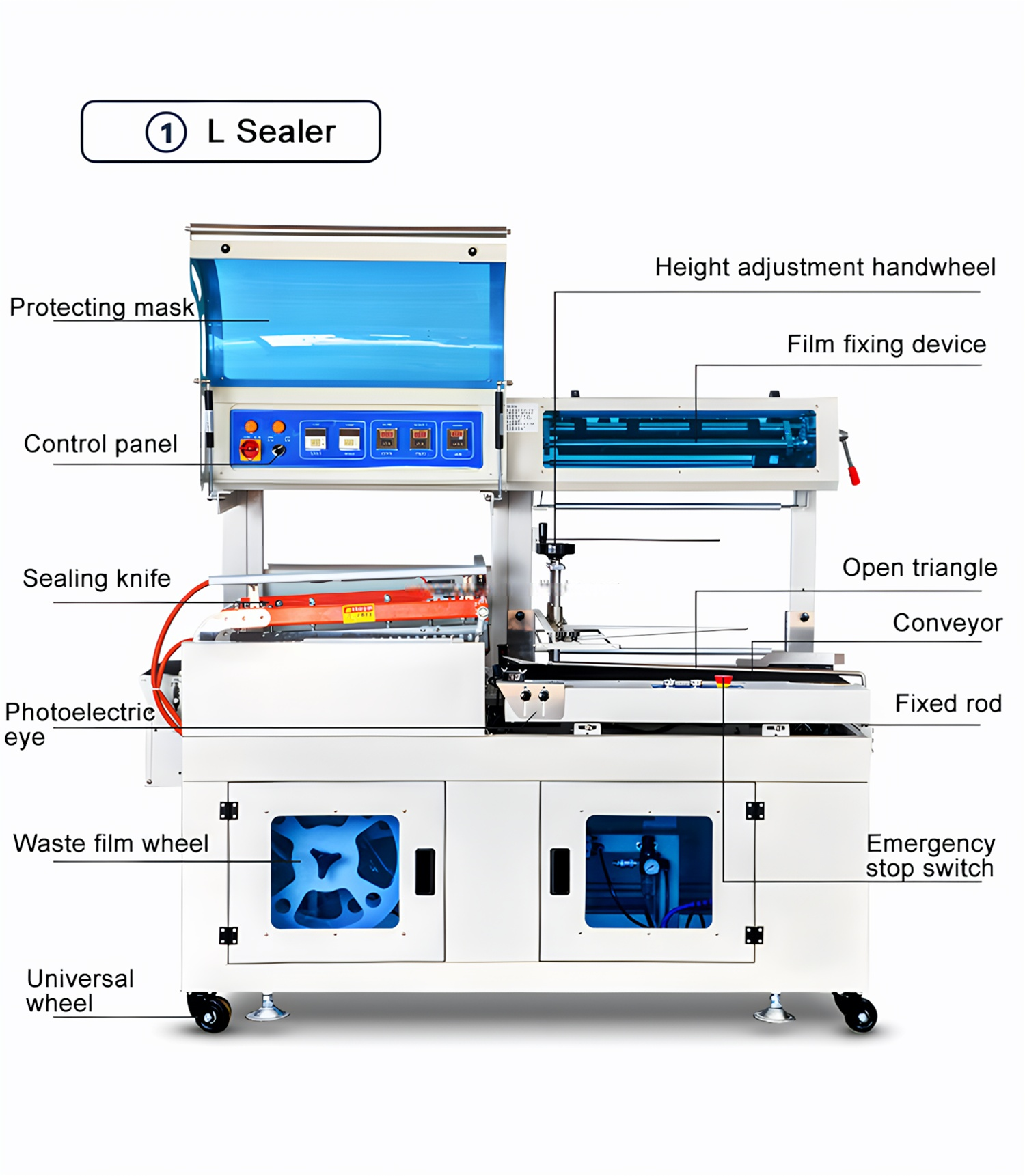 Automatic L bar Side Sealing and Cutting Packing Wrap Machine Pof Pe Film Perfume Box Book Heat Shrink Tunnel Wrapping Machine