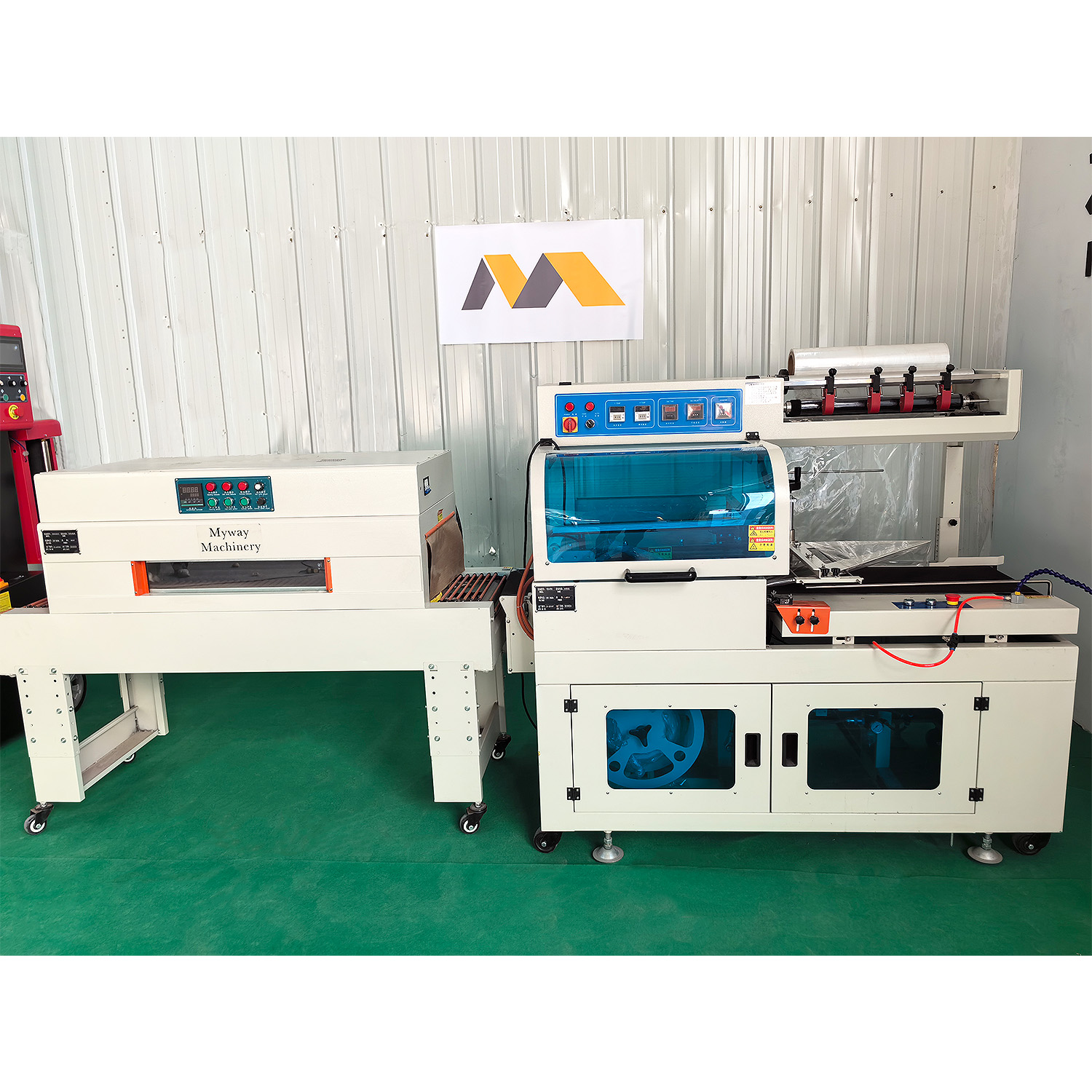Automatic L Bar Sealer Side Sealing Heat Shrink Small Jet Heat Shrink Tunnel Packing Pet Bottle Wrapping Packaging
