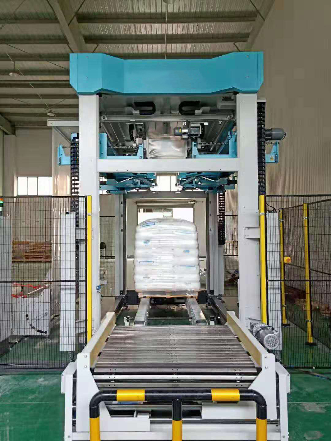 Fully Automatic Heavy Duty Industrial Pallet Stretch Hood Wrapping Machine Pallet Stretch Hooder