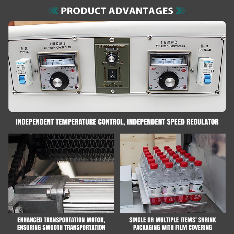 Semi Automatic Shrink Wrap and Sealing Machine for Bottle Water Mineral With PE Film Heat Sleeve for Food Beverage Glass