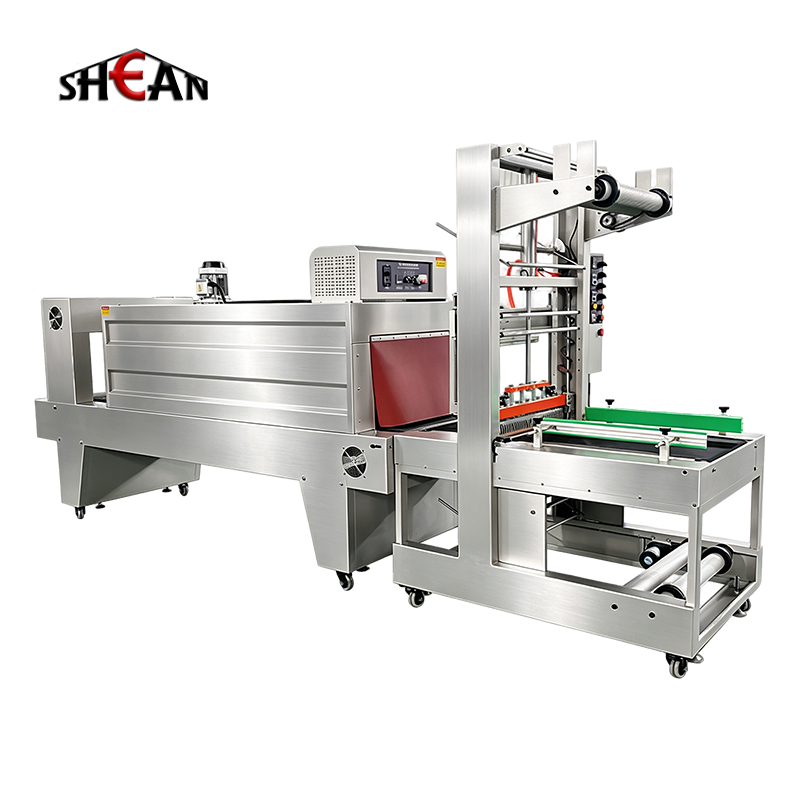 Automatic Sleeve Sealing And Jet Heat Shrink Machine For Drinks Mineral Water Pack Seasoning Bottle Food Box Shrink Wrapper