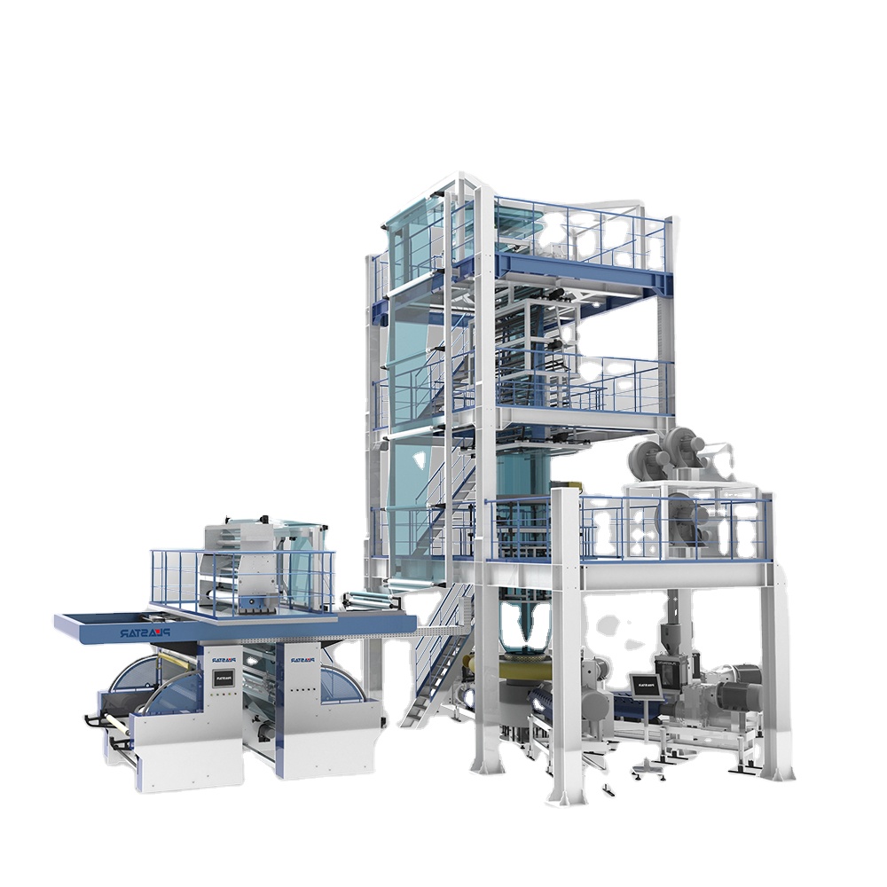 PLASTAR High Quality High Speed PP Automatic Spec Control 5 Layers Stretch Hood Production Line Blown Film Machine