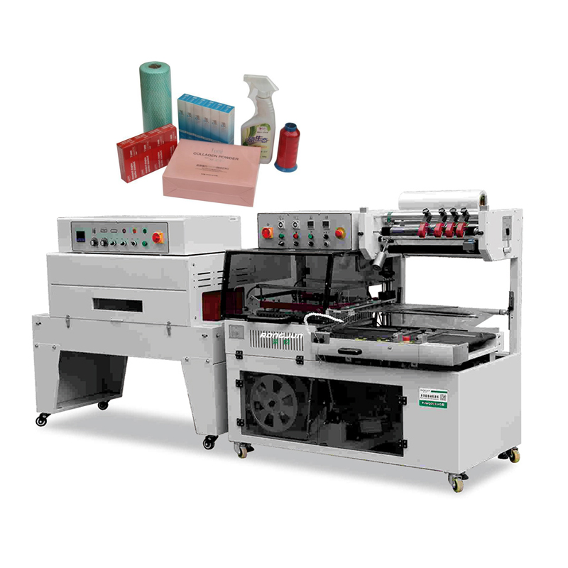 Fully-Automatic Electric L-Bar Sealing and Shrinking Machine with PLC Control for Food Packaging Film Heat Shrink Tunnel