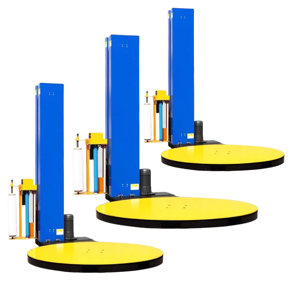 Automatic Pallet Stretch Wrapping Machine For Factory Warehouse With Self-Weighing Scale