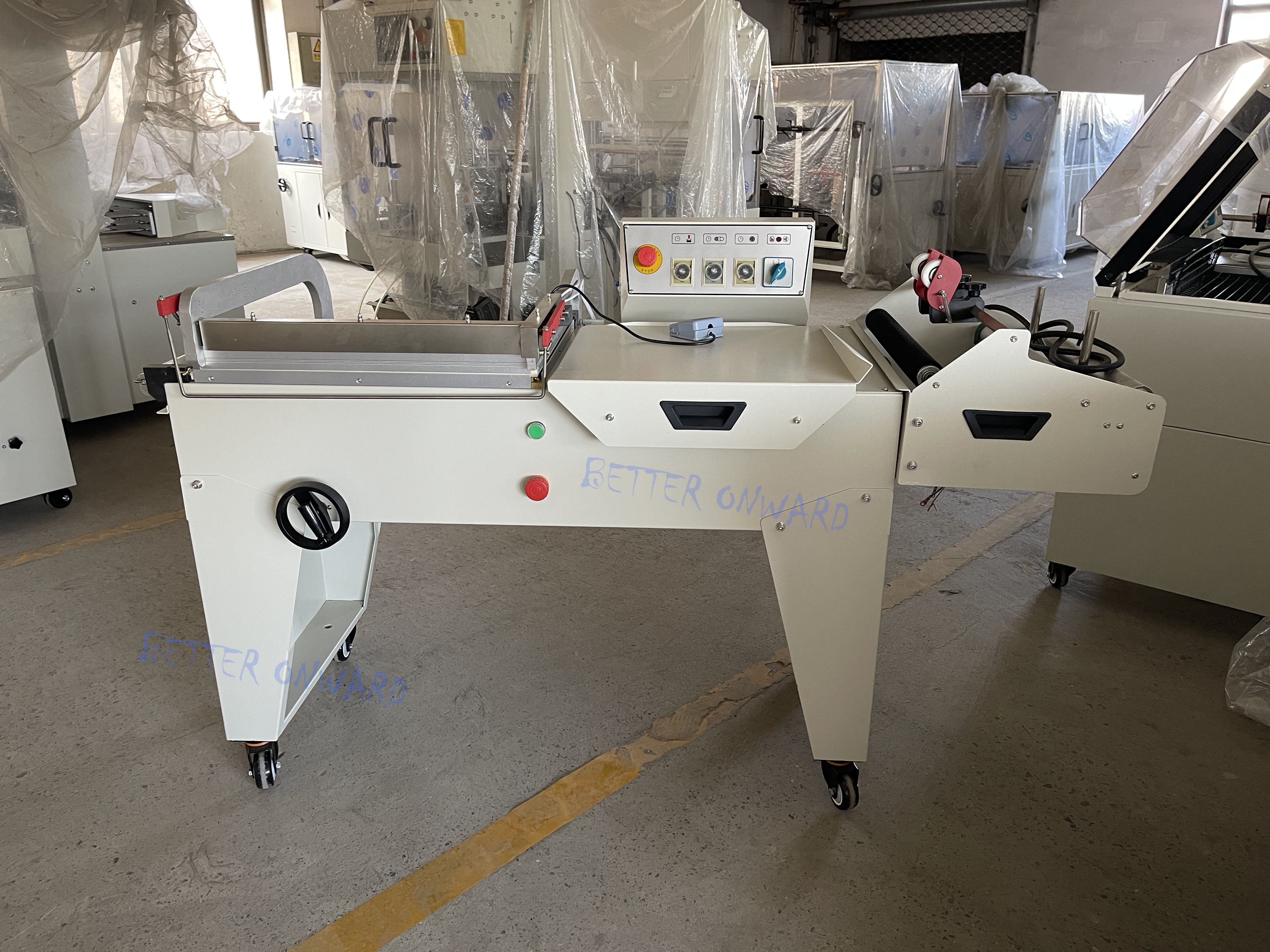 DFQC450 &amp; DSA4525 Semi-Automatic Plastic Film L-bar Sealer Machine and Heat Shrink Wrapper for Packaging Cosmetics Carton Box