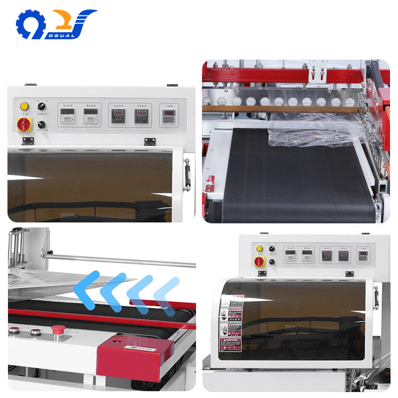 FL-750 + 7530 Commercial L Bar Sealer Side Sealing Heat Tunnel Shrink Wrapping Machine for Plastic Film Sealing Cutting