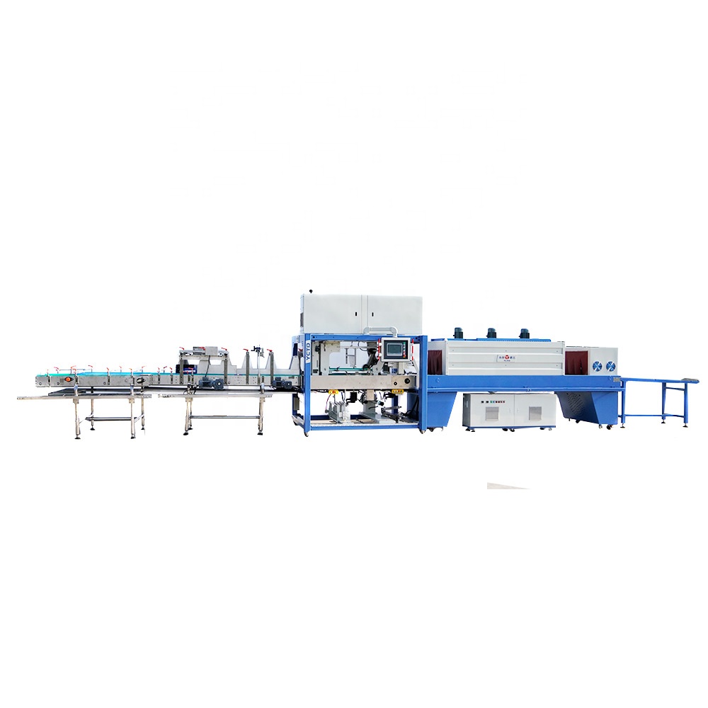 Electric Shrink Wrapping Machine For Can Packaging Auto Beverage Food Production Line Heat Sealing Method Easy New Motor