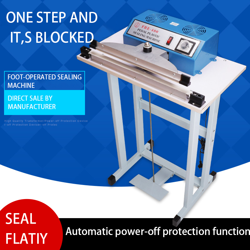 LIKANG 400mm Foot Sealing Machine Shrink Film Plastic Bag Packaging Sealer for Plastic Heat Sealing Machine Bag Heat Sealer