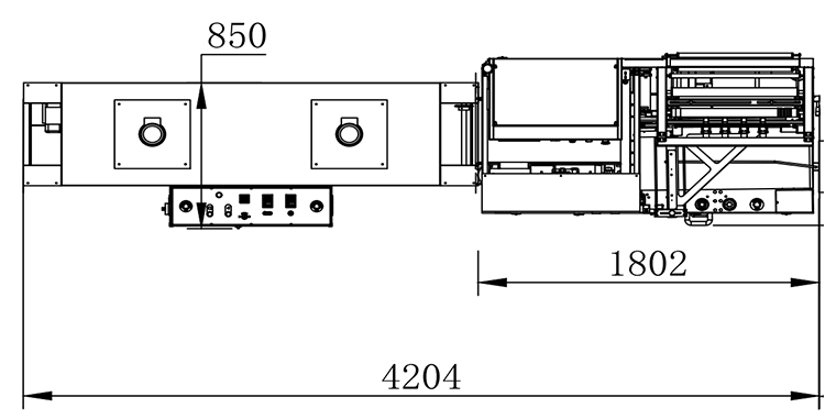 Automatic side sealing machine detail 3