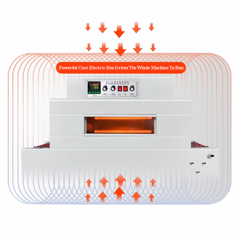 Automatic Battery Pack Continuous Shrink Packaging Machine PVC PP Film Heat Tunnel Wrapping Device