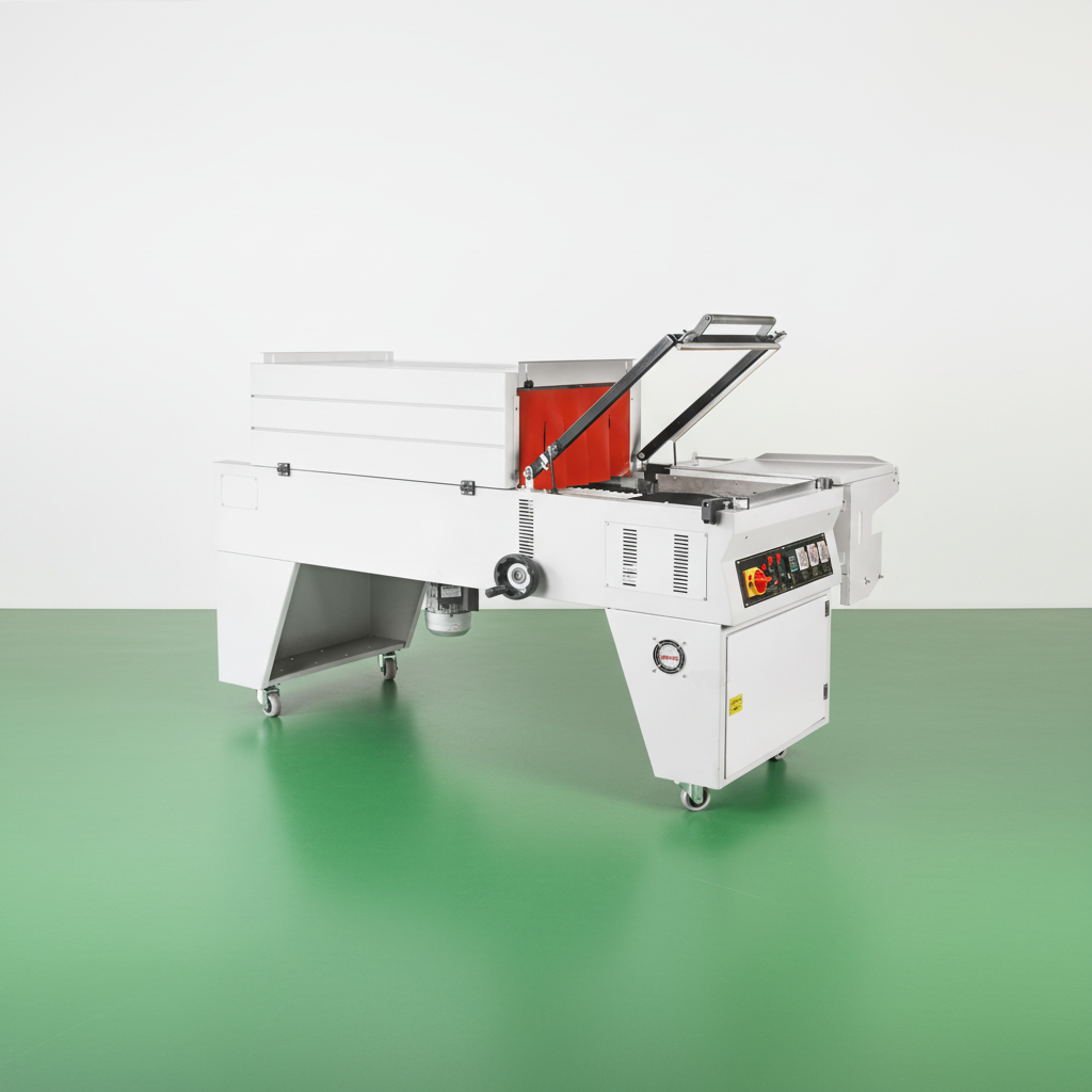 Combo Semi Automatic Combination L Bar Sealer Heat Shrink Film Wrap Packing Machine For Case Box