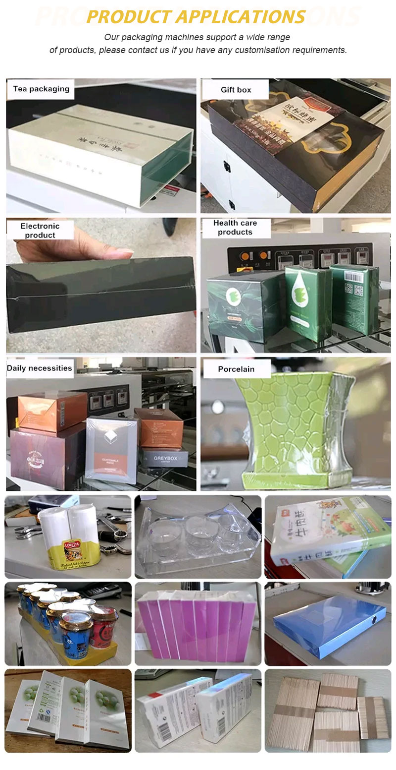 Plastic Film Shrink Wrapping Heat Shrink Packing Machine Aluminium Mold Press L Sealer Shrink Wrapping Maker Machine for Boxes