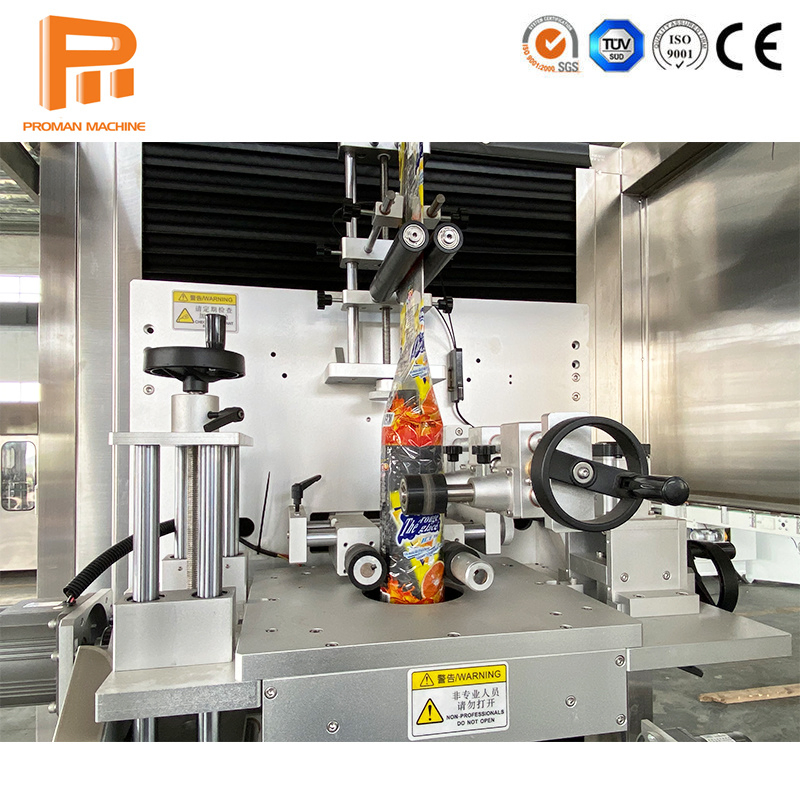Automatic 3L 5L 10L 19L 20L 500ml 5 Gallon Water Beverage Juice Bottle Sticker PVC Label Sleeve Heat Shrink Wrap Labelling Machine for Bottle Body Cap
