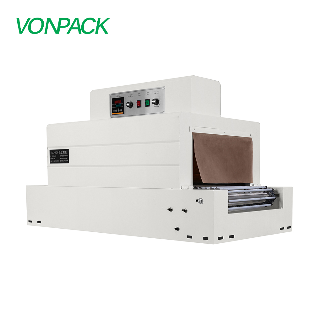 Roller 4020 Horizontal Shrink Wrapping Machine Automatic Heat Tunnel Shrinking Machine Factory Packing Machine for Bottle Food