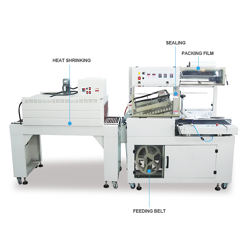 Plastic Film Shrink Wrapping Heat Shrink Packing Machine Aluminium Mold Press L Sealer Shrink Wrapping Maker Machine For Boxes