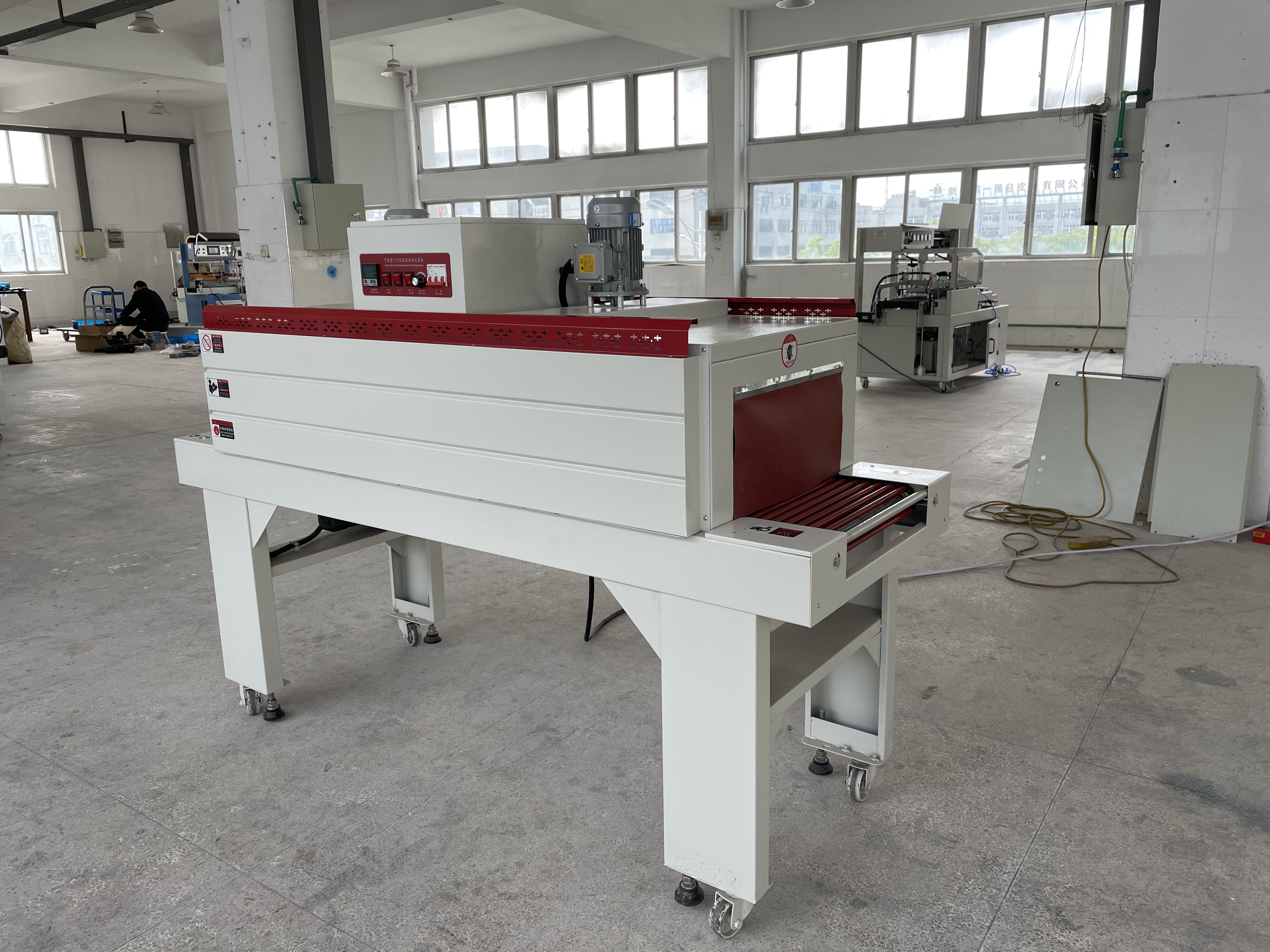 Automatic Side Sealer Heat Film Shrink Tunnel Wrapper DVD Book Bottle Heat Shrink Wrapping Machine