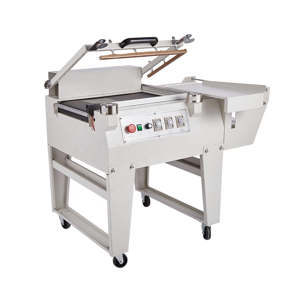 L Vertical Sealing Machine Packing Bottle Box Automatically Tunnel Shrink Wrapping Pof Film Cutting Sealer for Eggs Vegetables